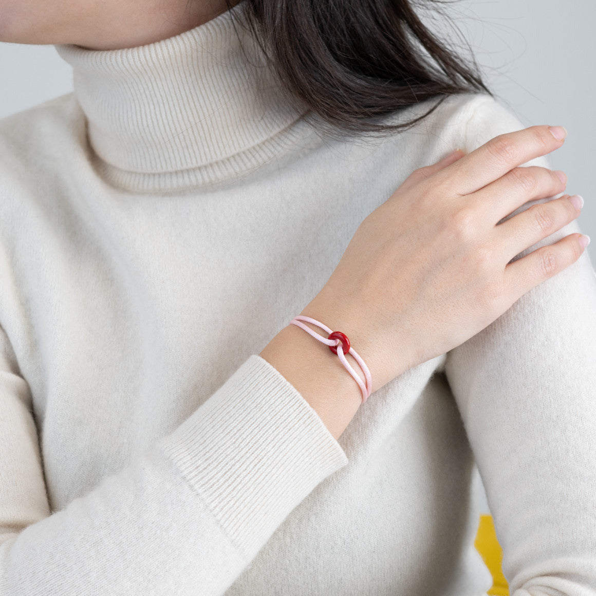 Coral Soho Cord Bracelet
