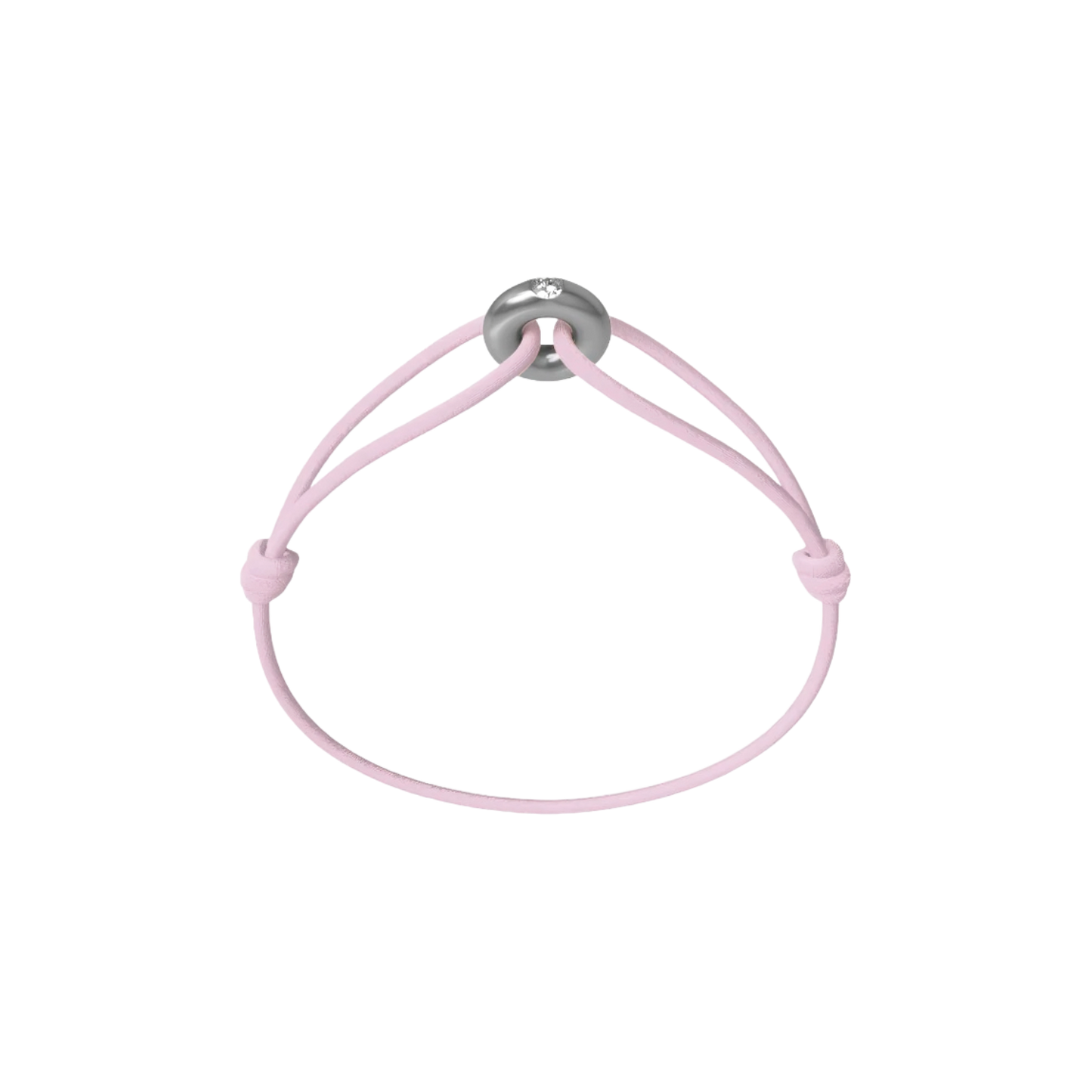 Mini Silver Soho Diamond Cord Bracelet