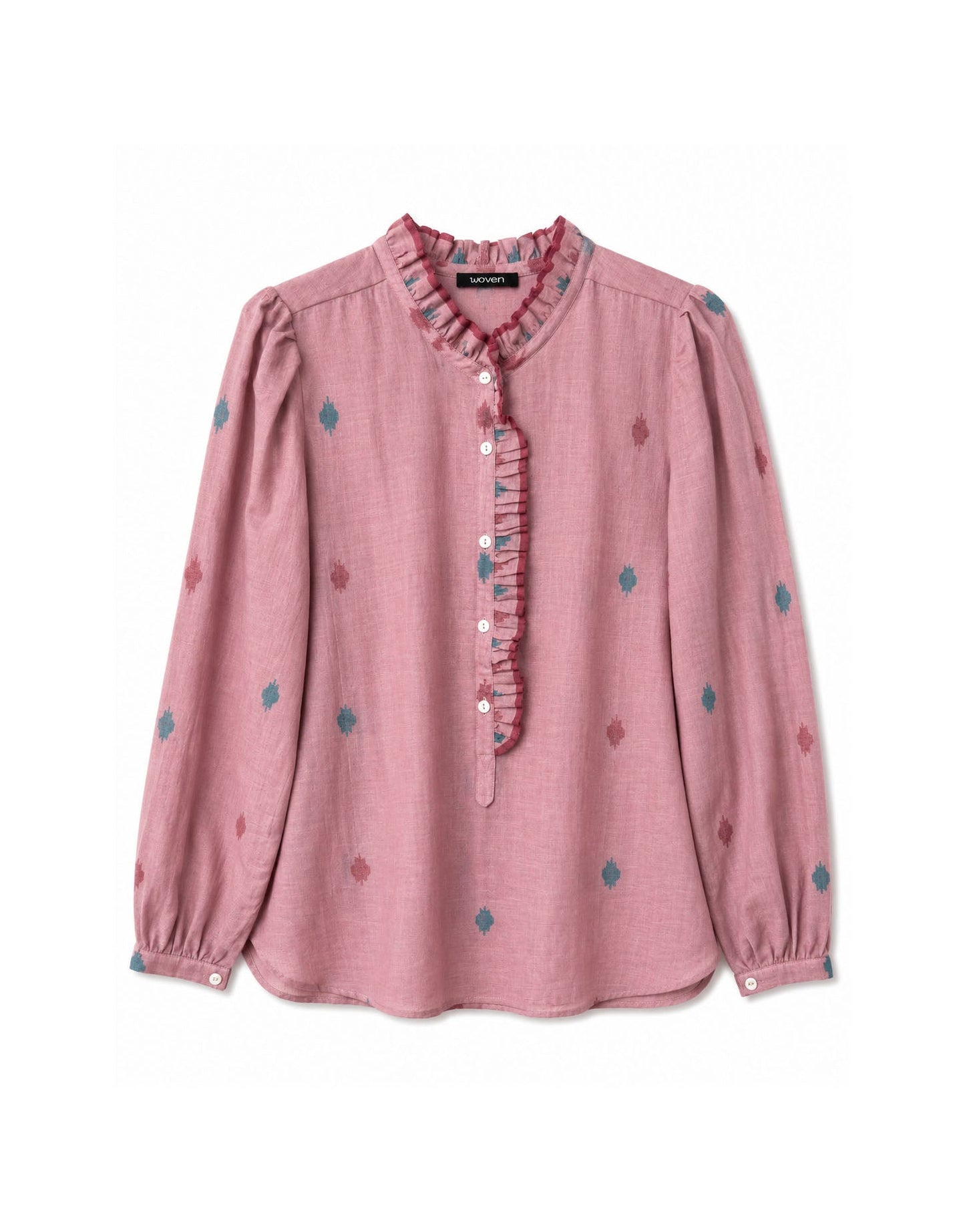nina blouse | blush jamdani