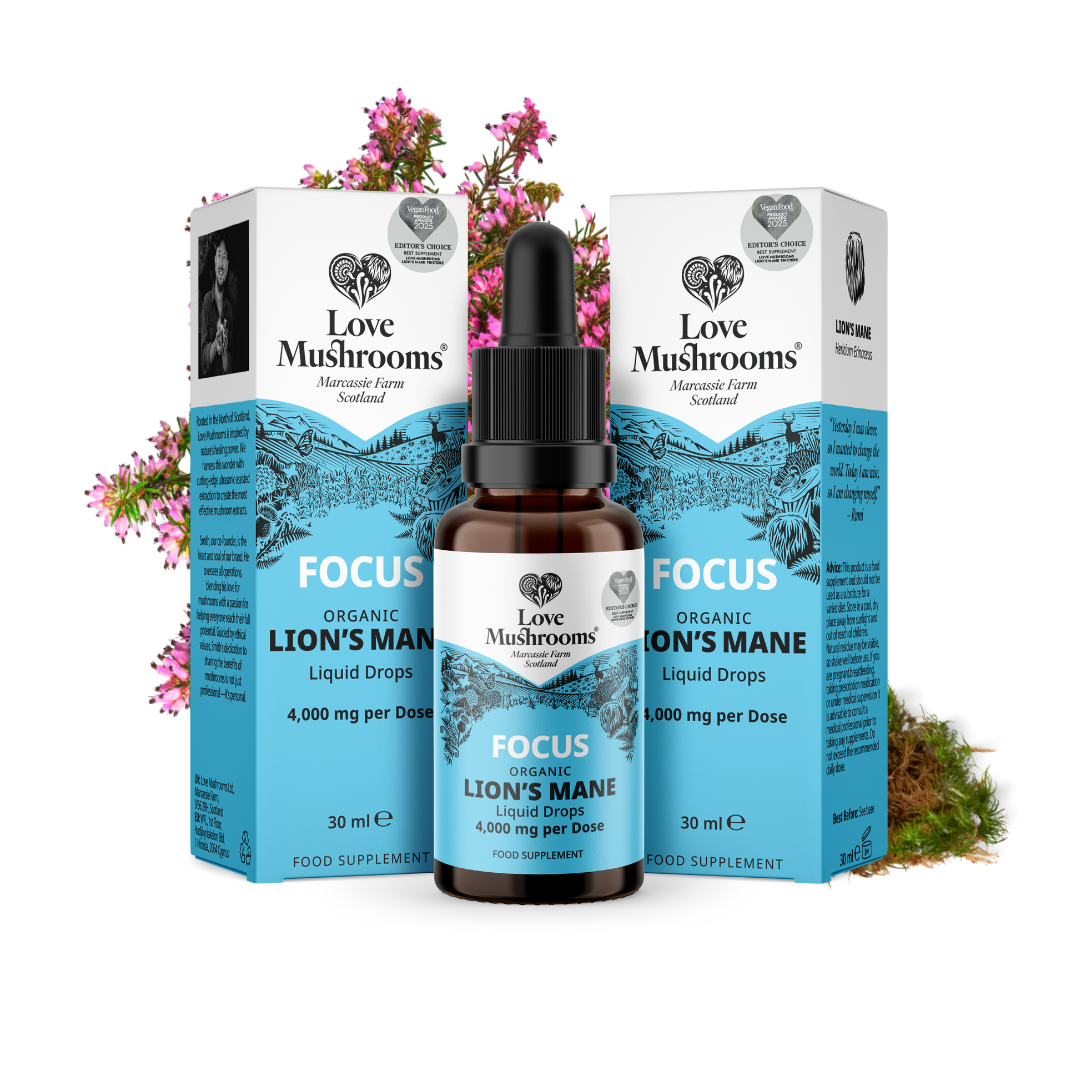 Lion’s Mane Liquid Drops (30ml) – 4000mg per Dose