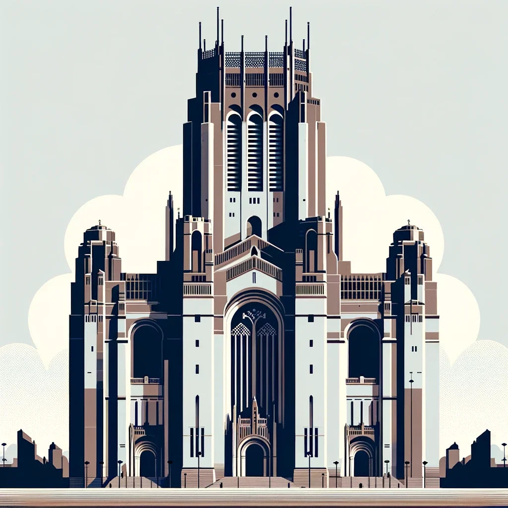 Liverpool Cathedral Minimalist Essence Canvas