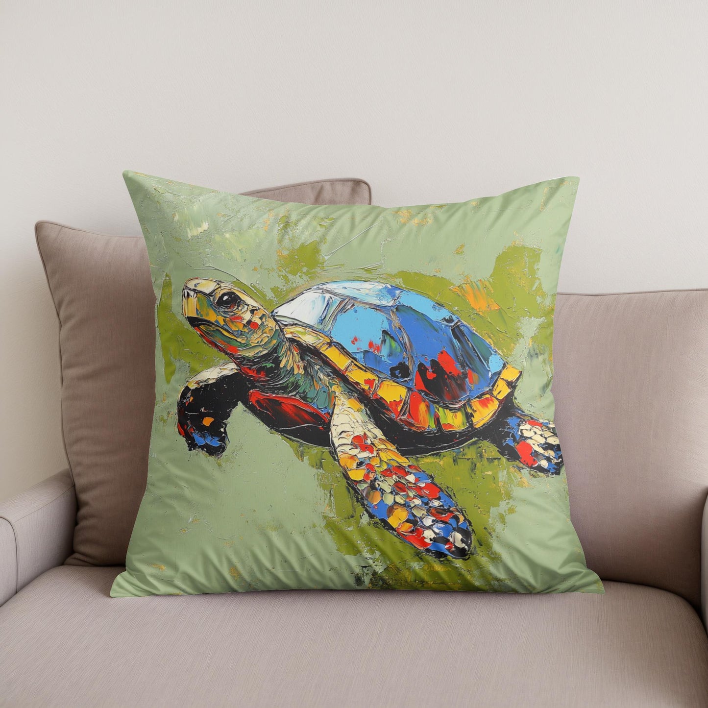 Turtle's Radiant Cotton Cushion