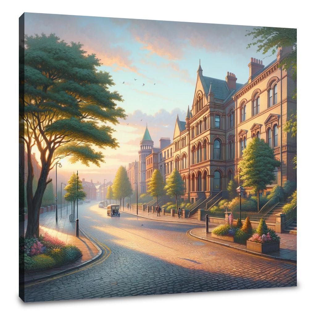Serene Belfast Morning Canvas