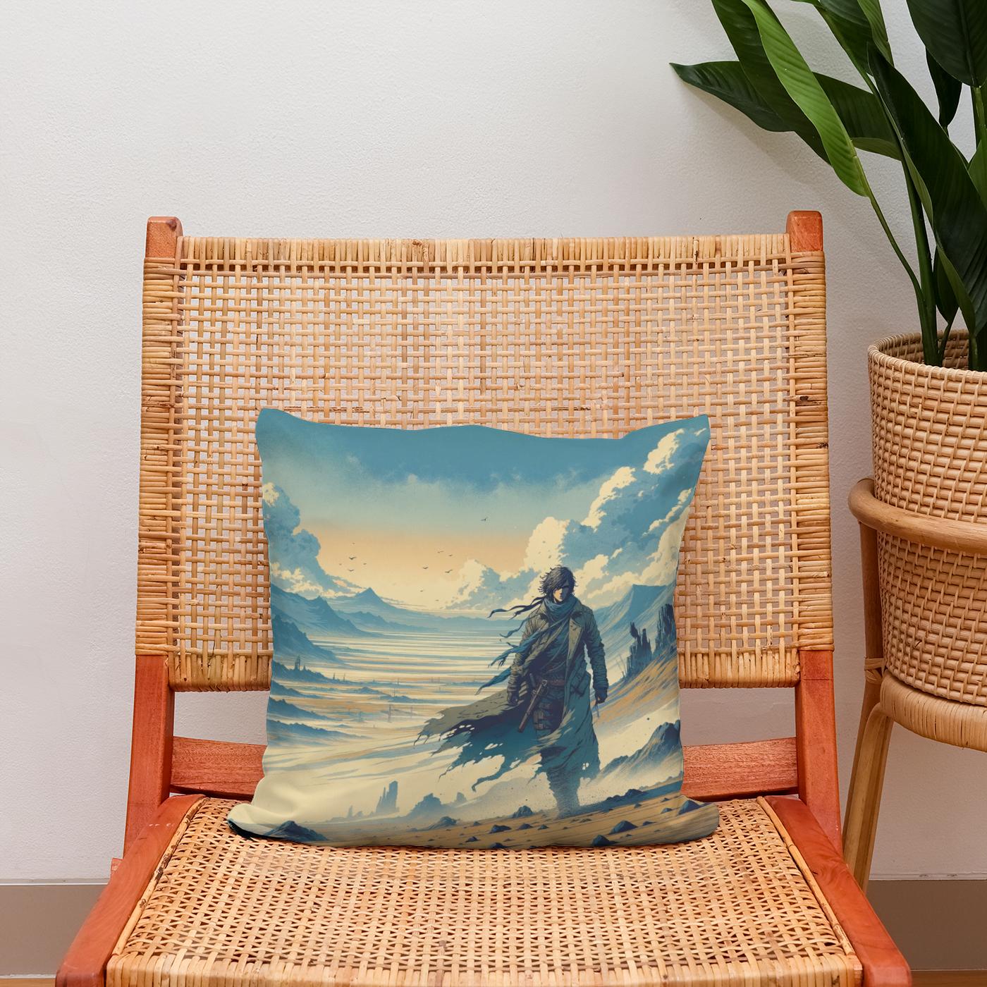 Wasteland Wanderer Cotton Cushion