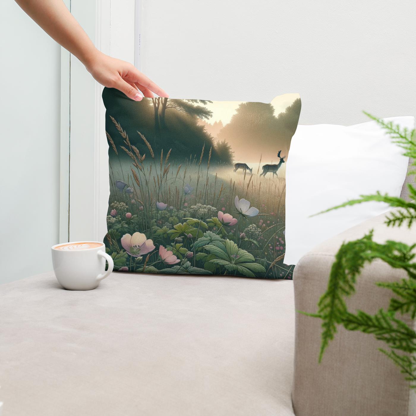 Meadow Dawn Cotton Cushion