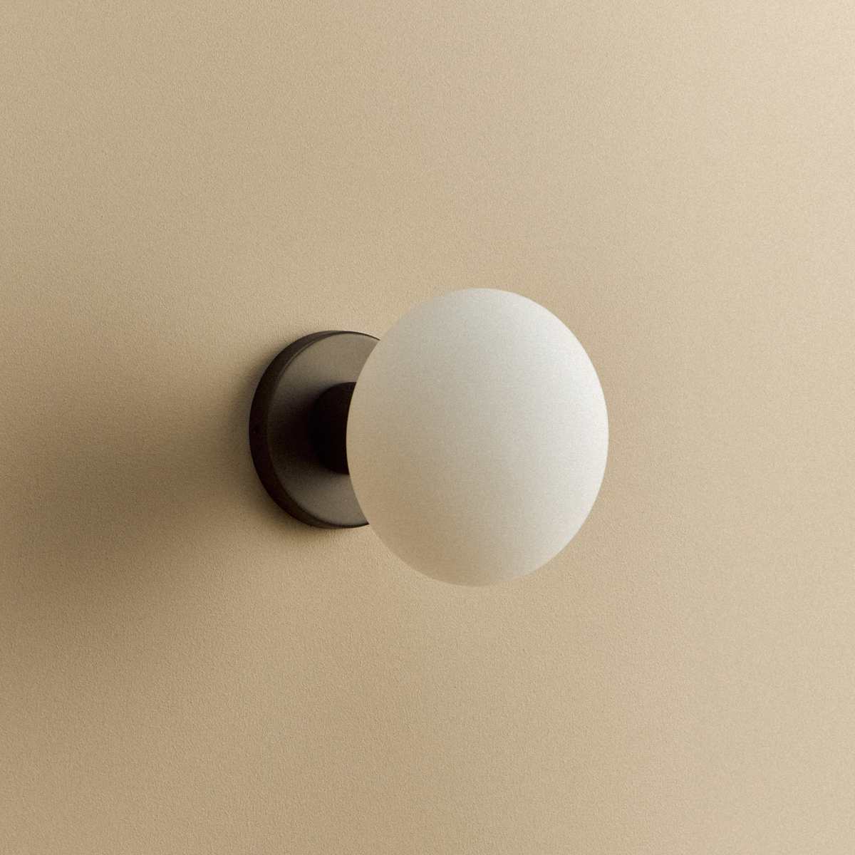 Lochan Wall Light in Graphite + Oval Dim to Warm
