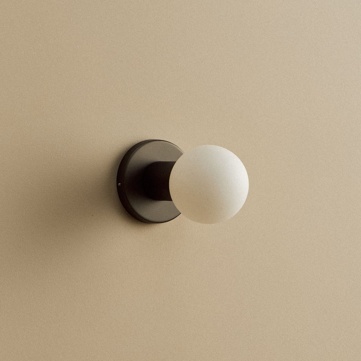Lochan Wall Light in Graphite + Sphere III
