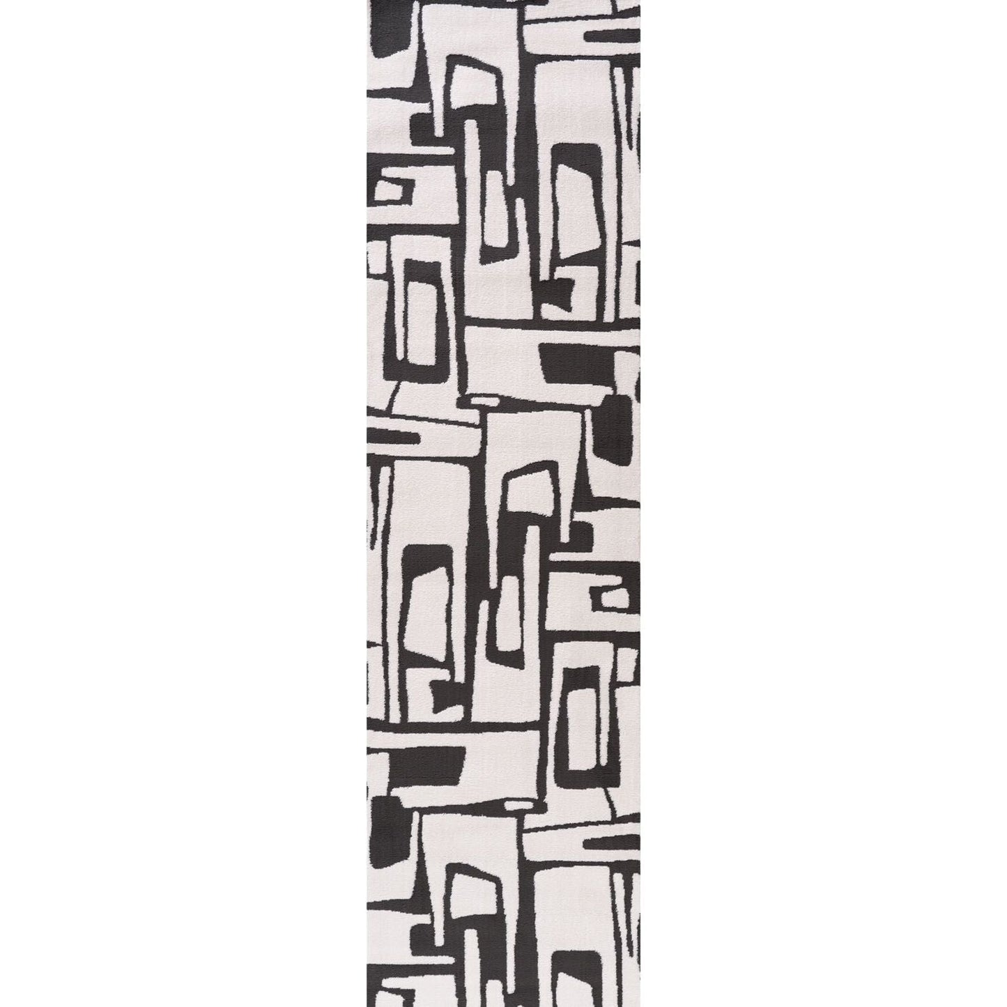 Loft Abstract Dark Grey Rug