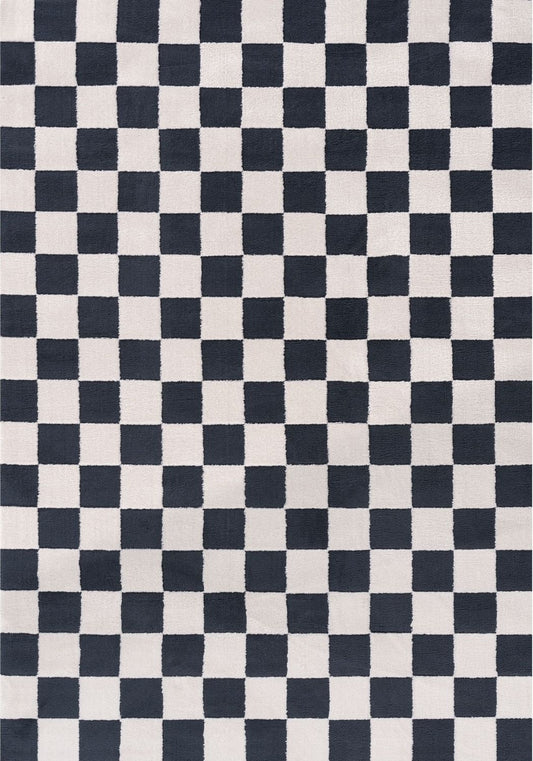 Loft Checkerboard Blue Rug