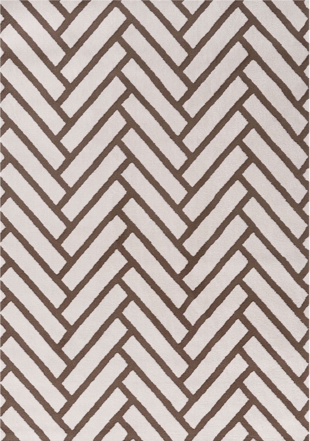 Loft Chevron Brown Rug