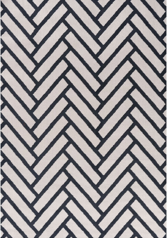 Loft Chevron Blue Rug