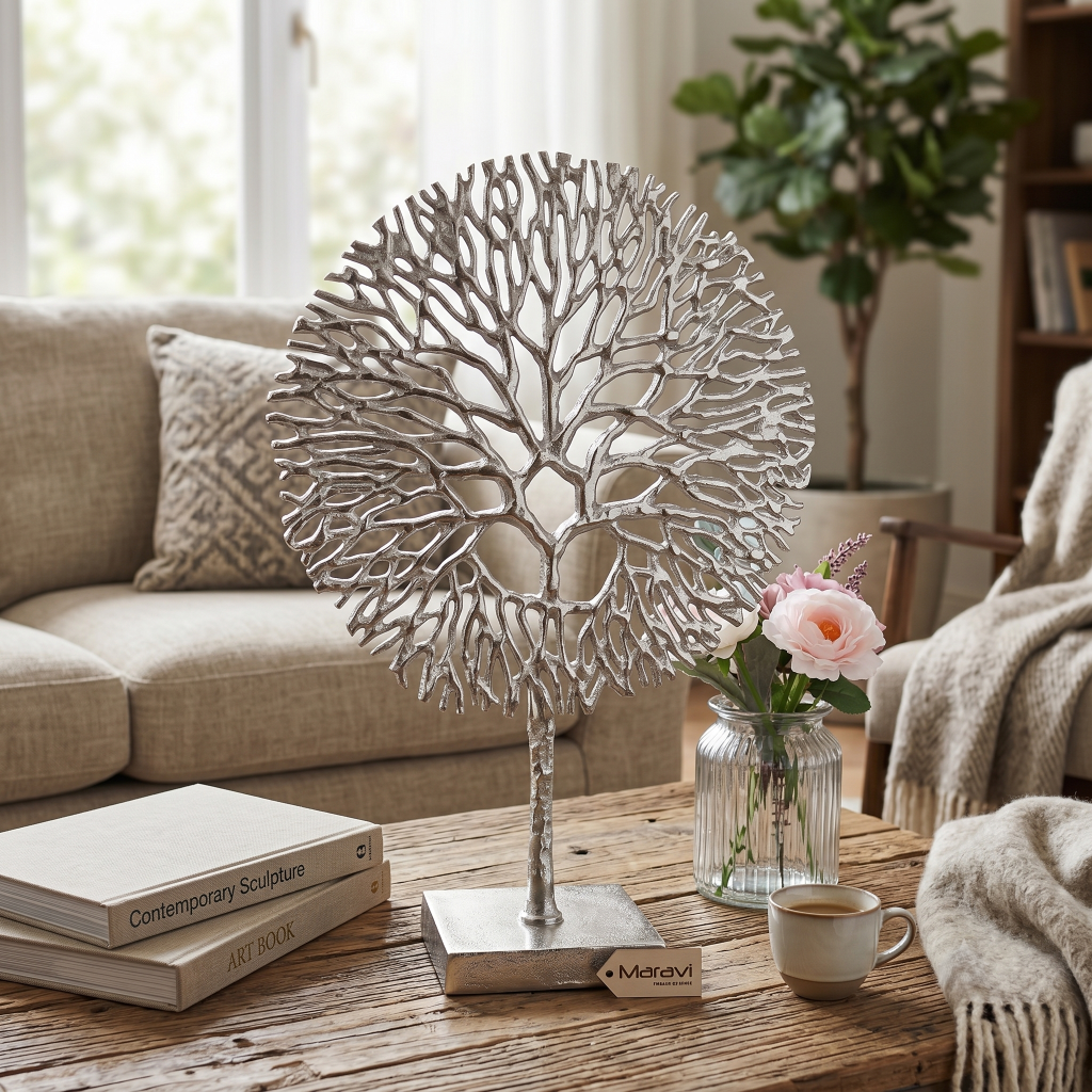 Lolam Metal Coral Sculpture 51cm