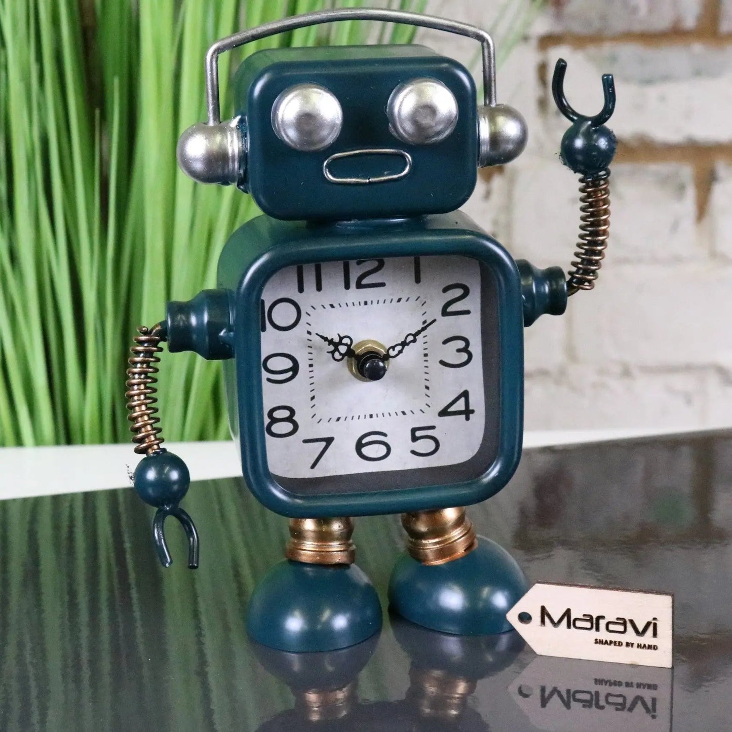 Lomita Desk Robot Clock Freestanding
