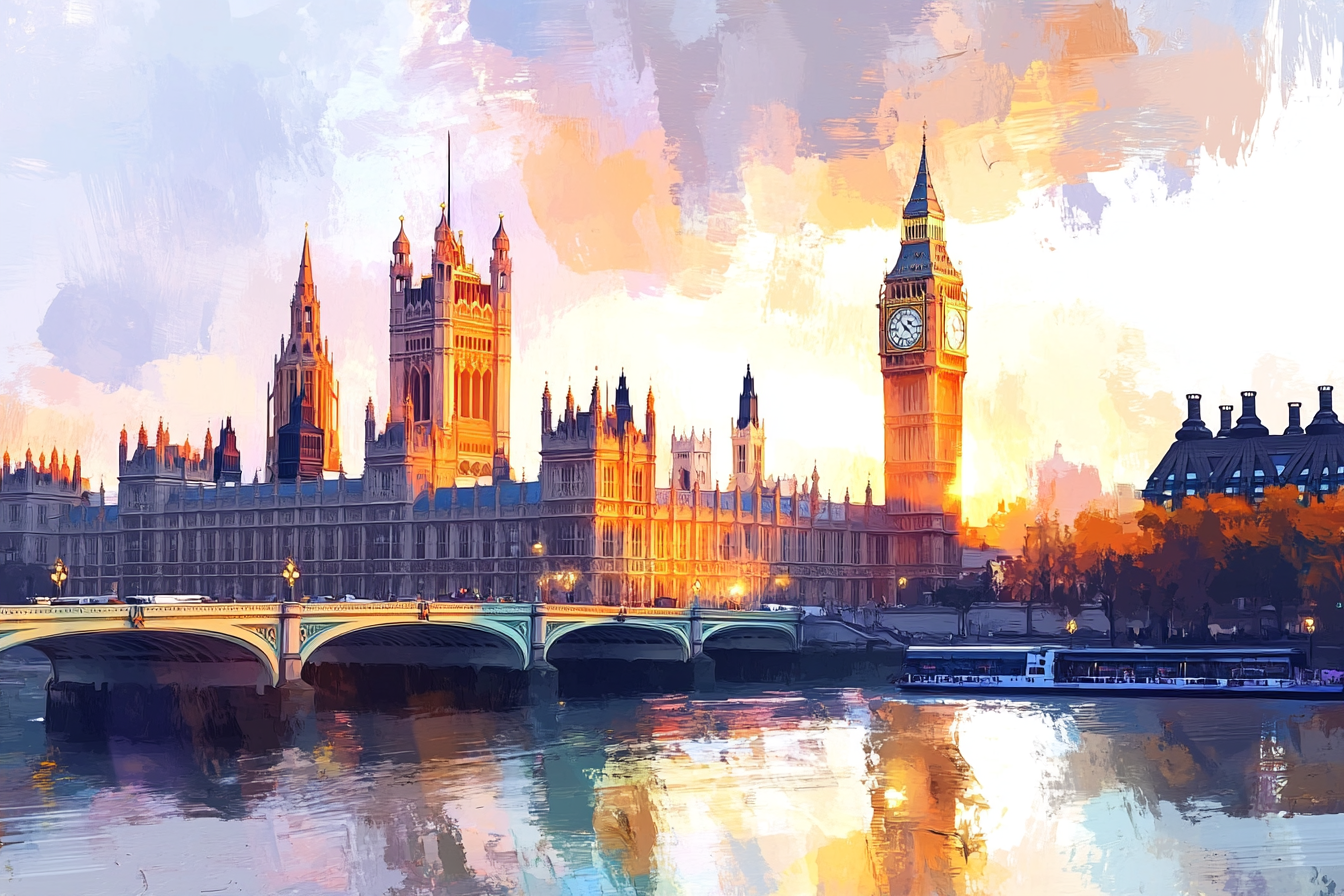 London Skyline Harmony Canvas