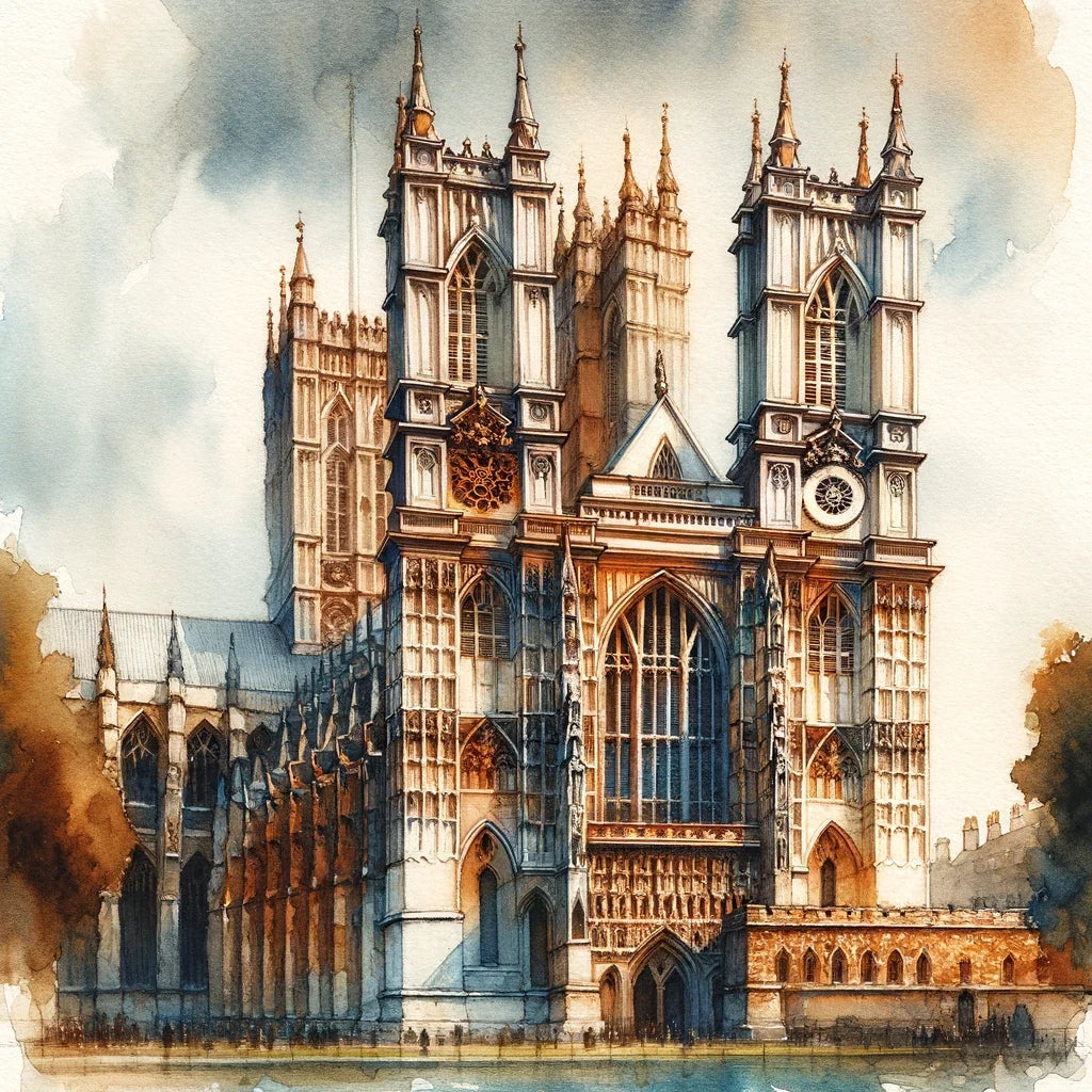 London Westminster Abbey Warmth Canvas