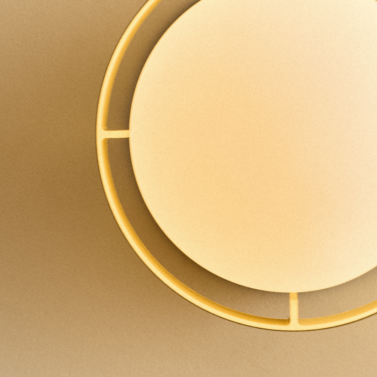 Loop Wall Light in Gold + Sphere IV