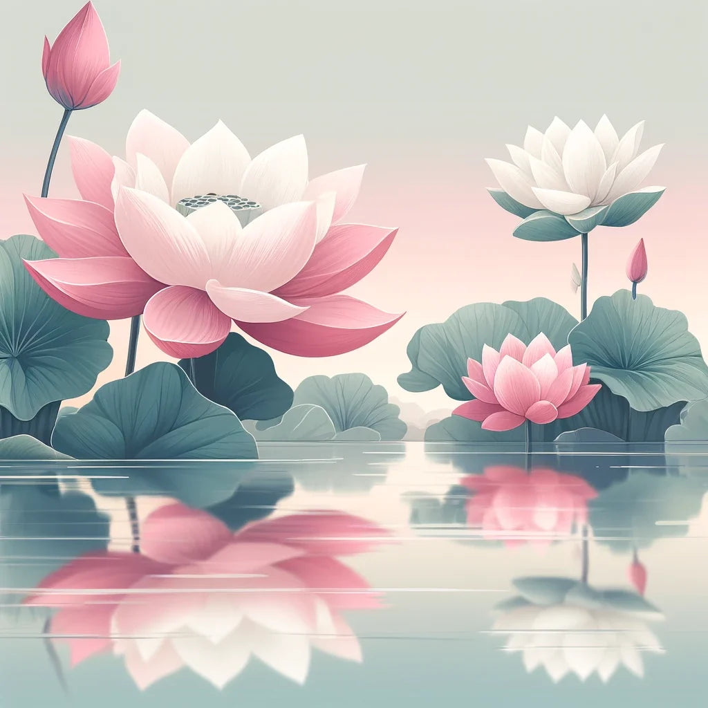 Lotus Pond Harmony Canvas