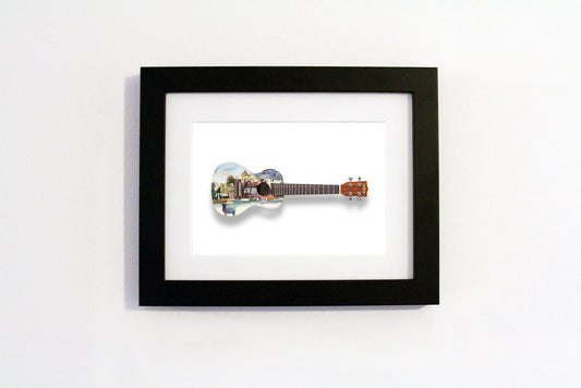 Louis Turpin - A6 Art on a Ukulele Print
