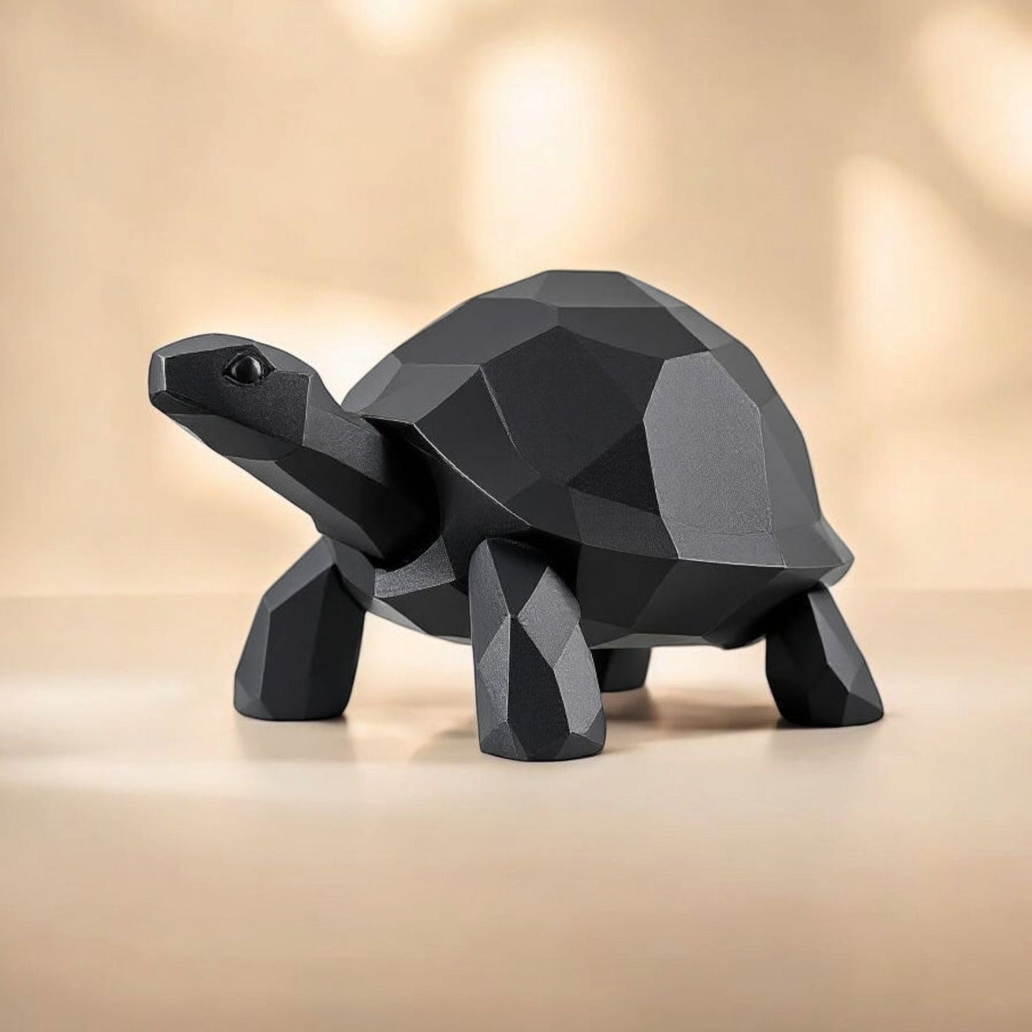 Sculpture #28 | Low Poly Turtle Sculpture | Modern 3D Printed Decor