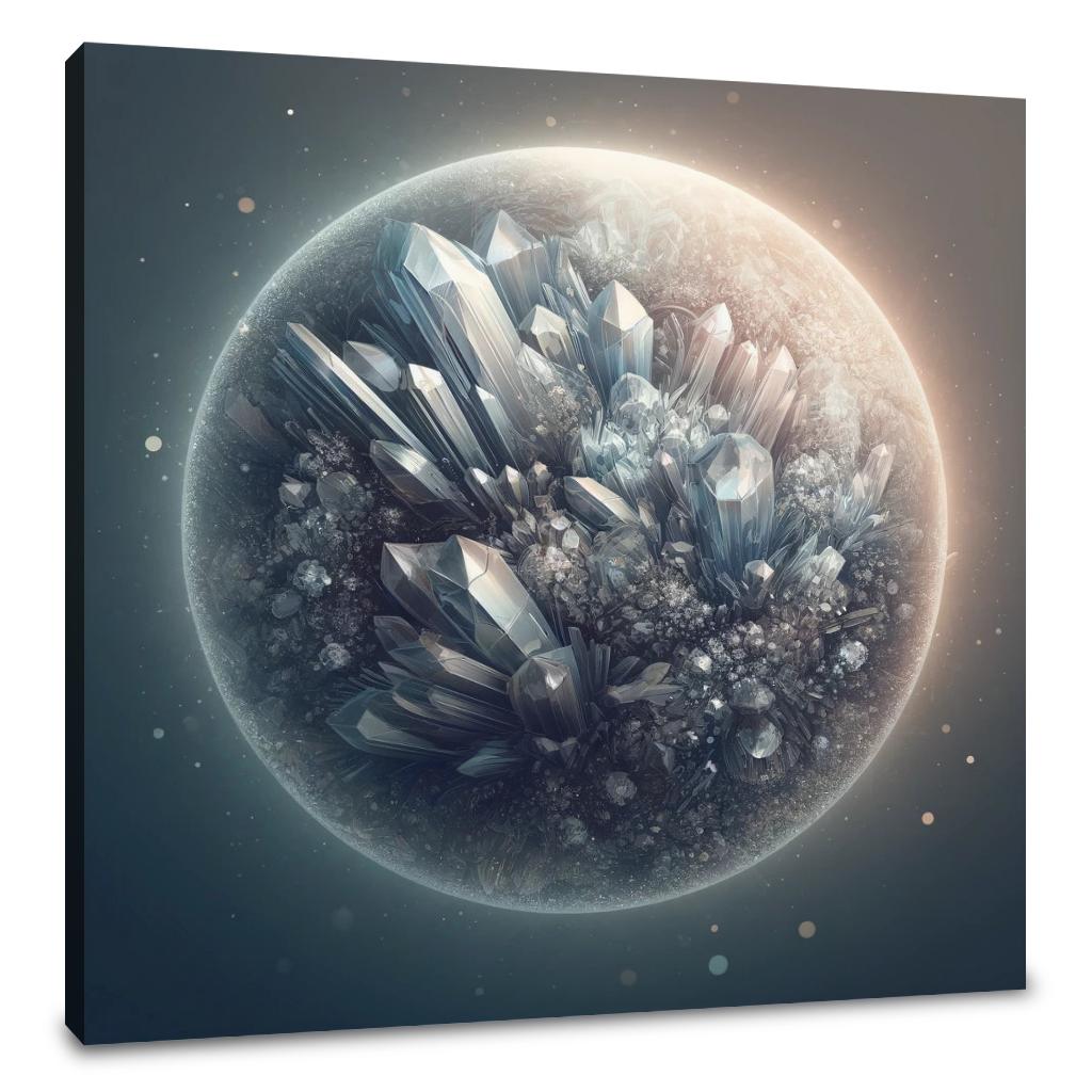 Crystal Planet Canvas