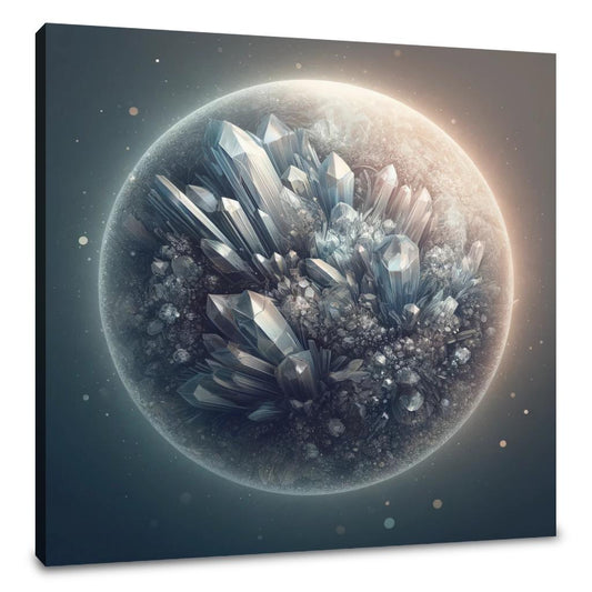 Crystal Planet Canvas