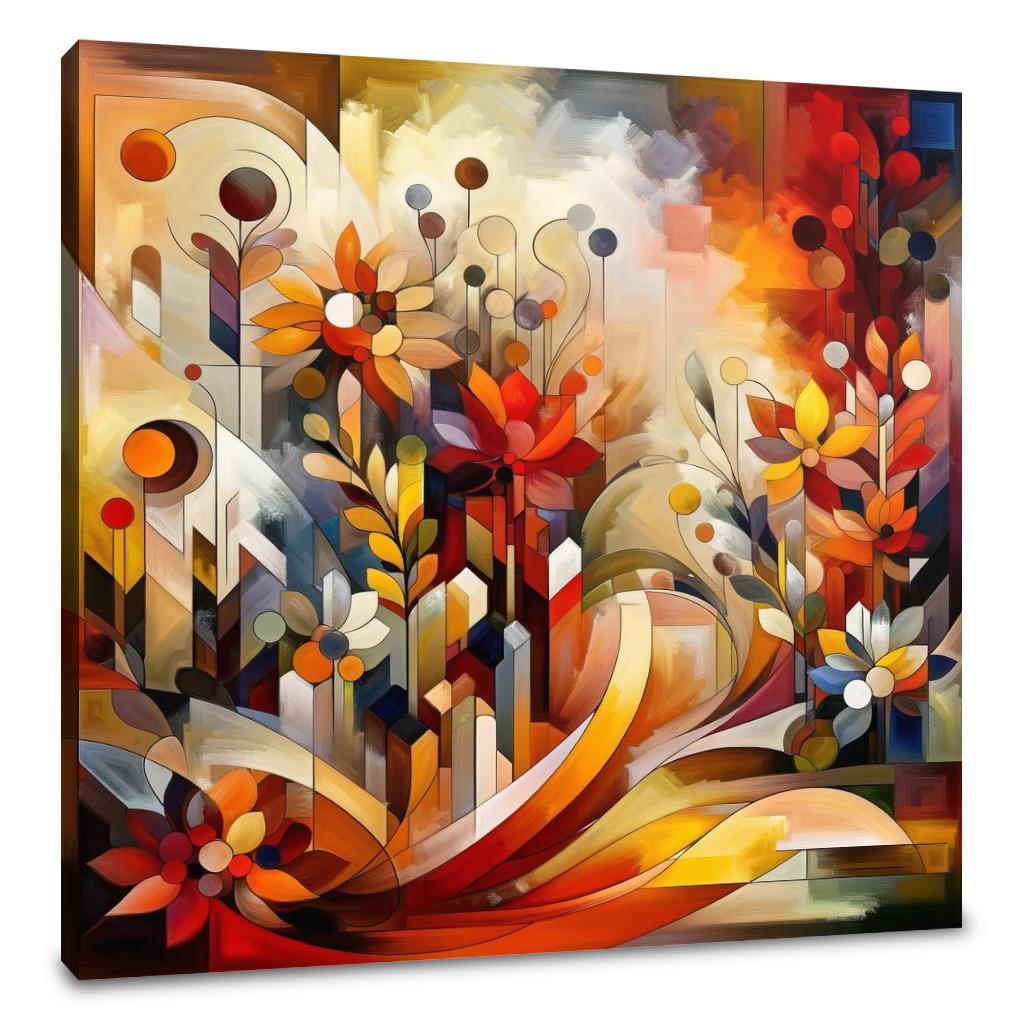 Abstract Garden Symphony Canvas