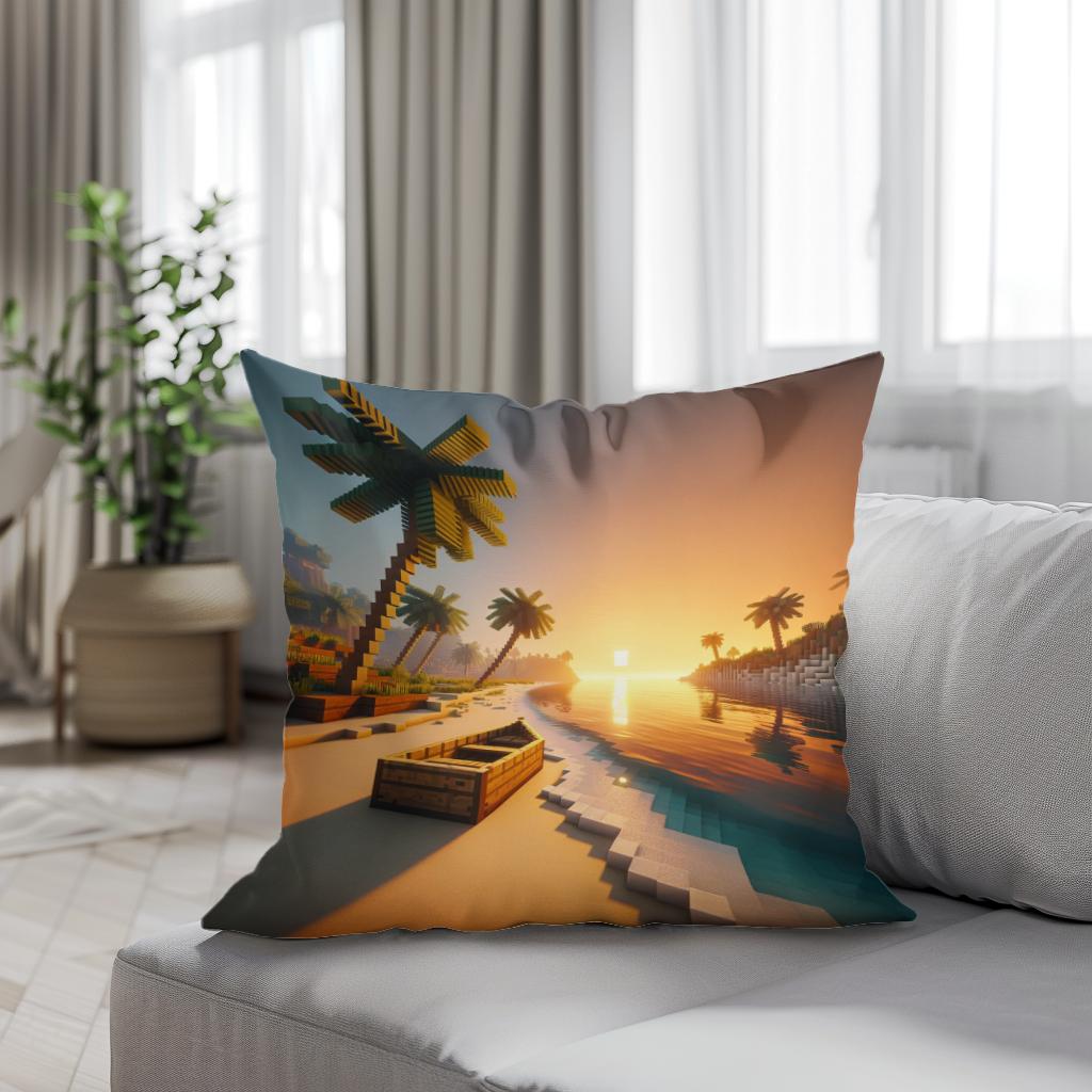 Sunrise Serenity Cotton Cushion