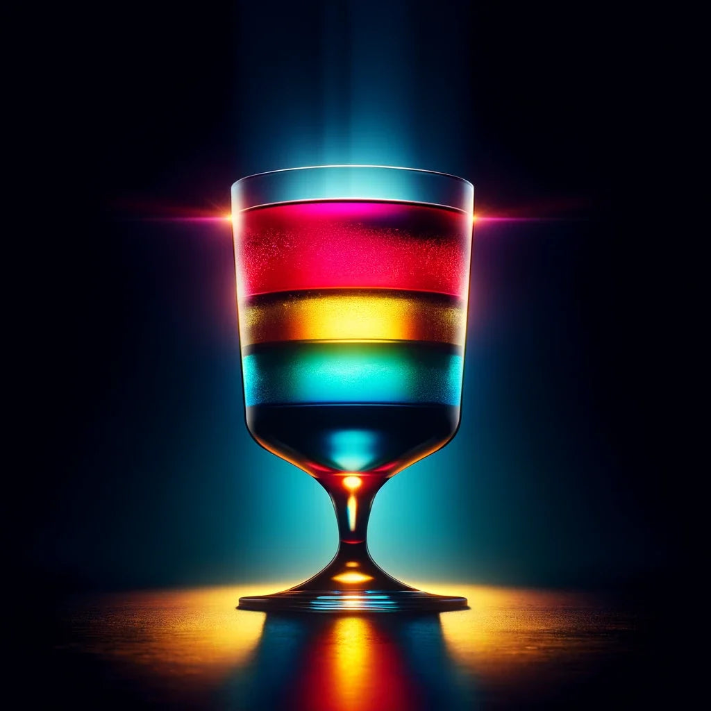 Luminous Layers Cocktail Canvas