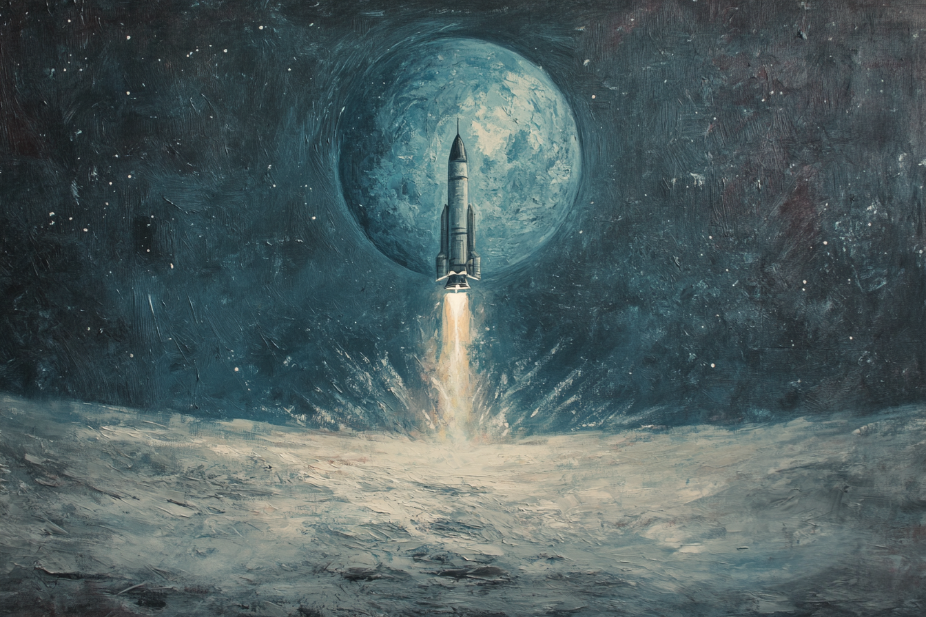 Lunar Descent Canvas