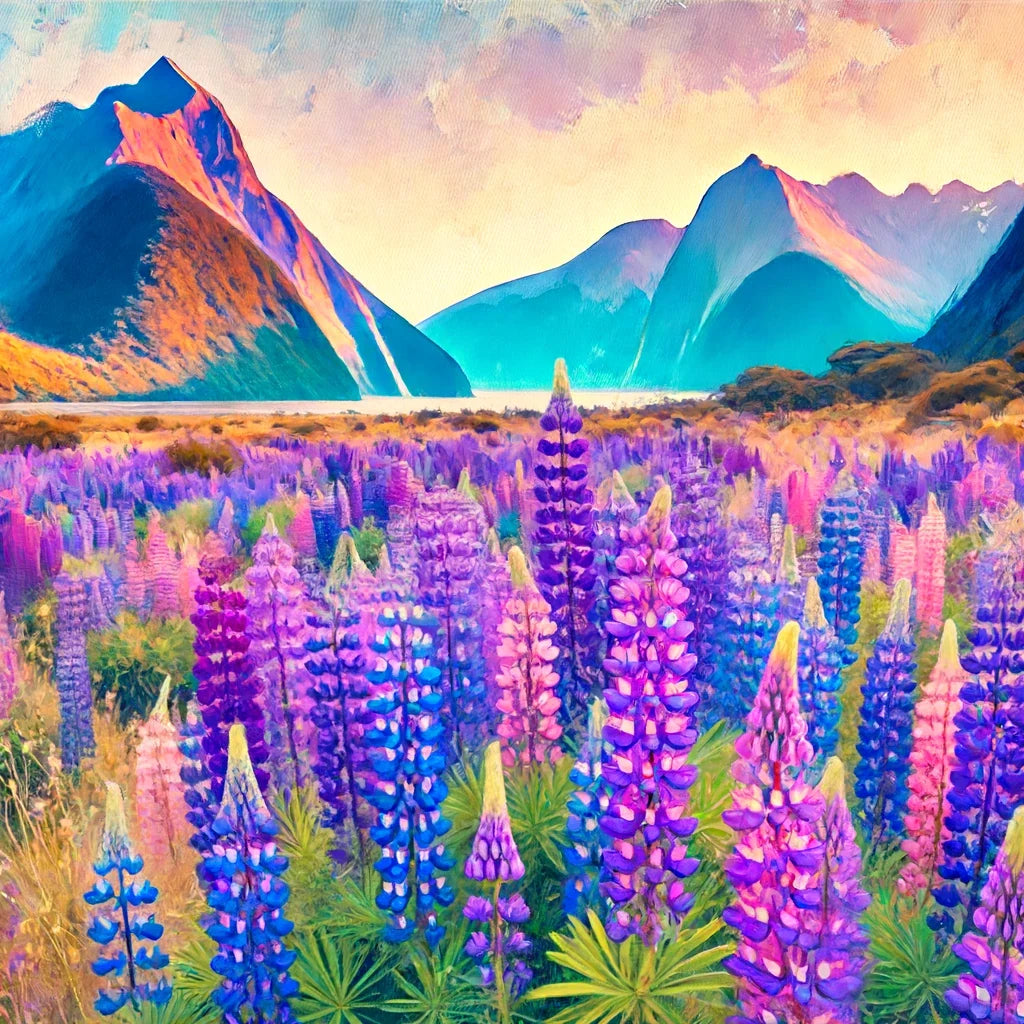 Lupin Fields Canvas