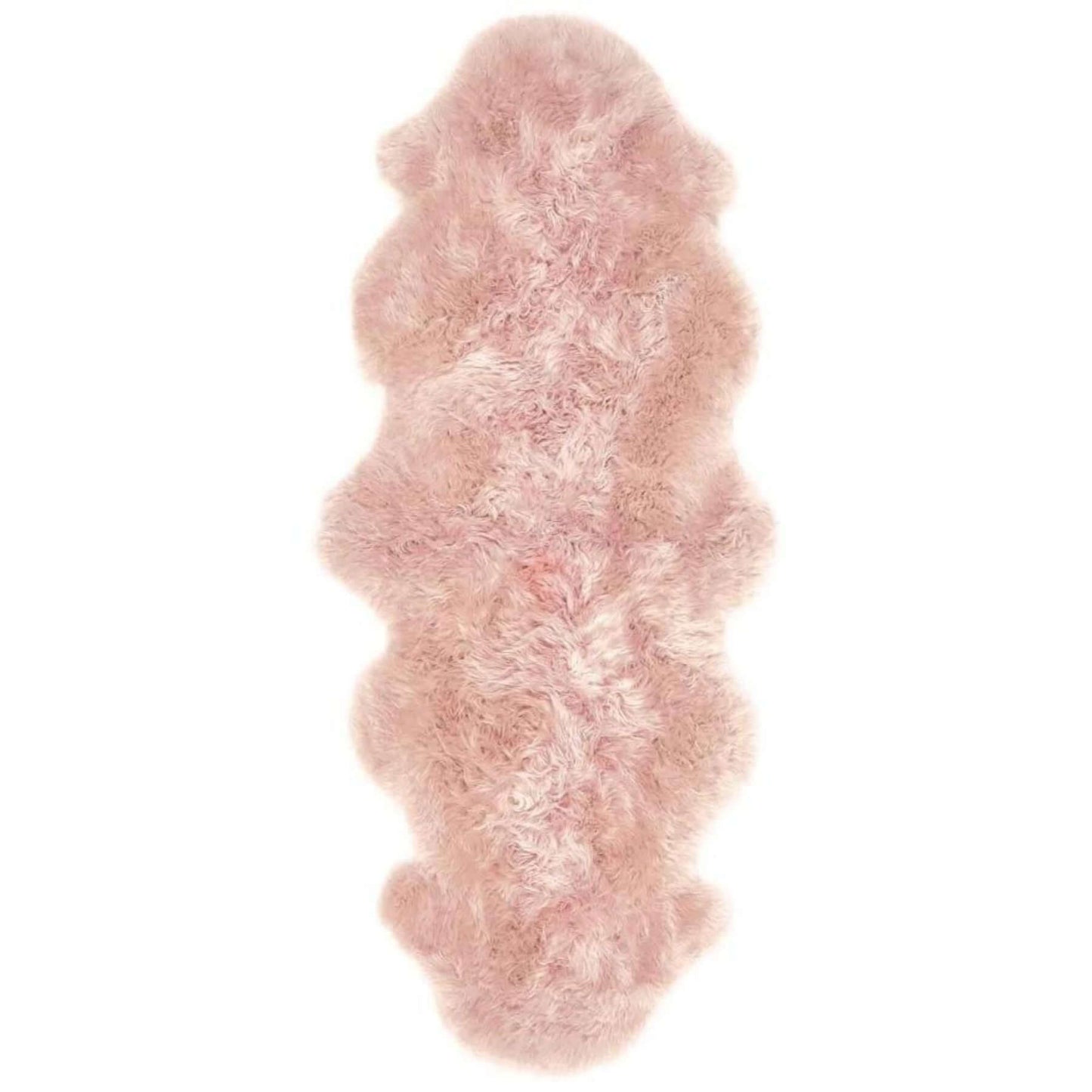 Genuine Rose Sheepskin Faux Fur Rug