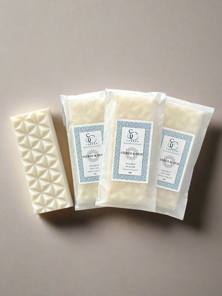 Citrus & Oud Wax Melt Snap Bar (40g) – Luxury Soy Blend