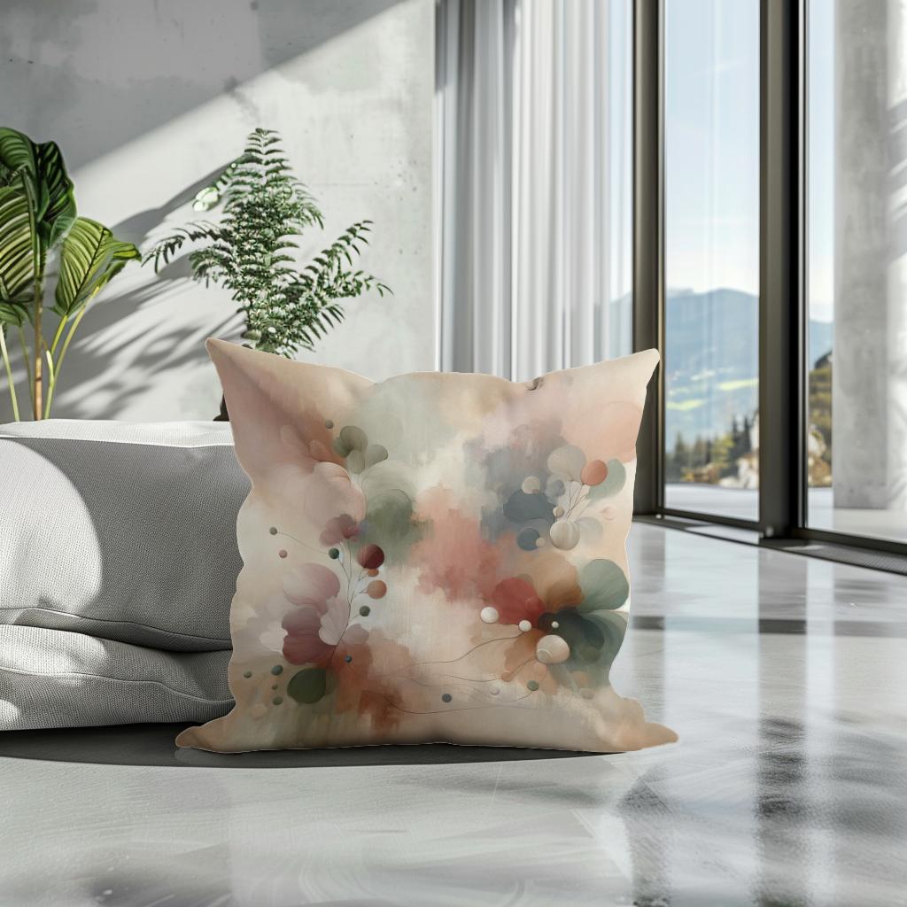 Tranquil Elegance Cotton Cushion