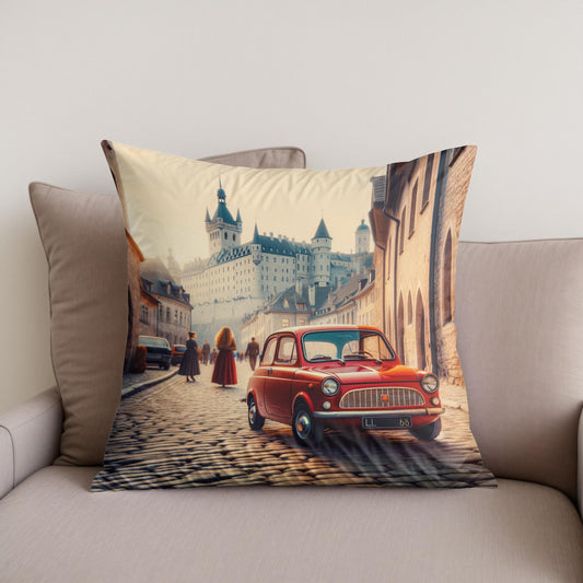 Timeless Streets Cotton Cushion