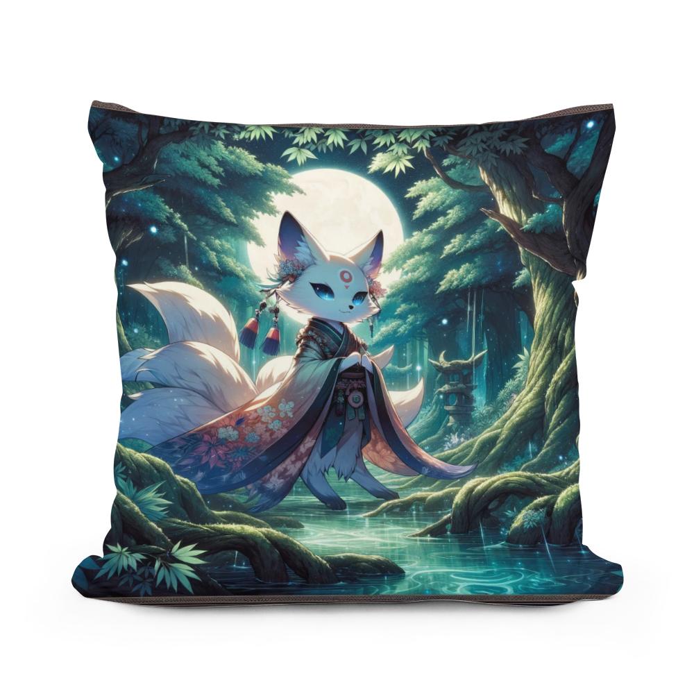 Mystical Moonlight Cotton Cushion