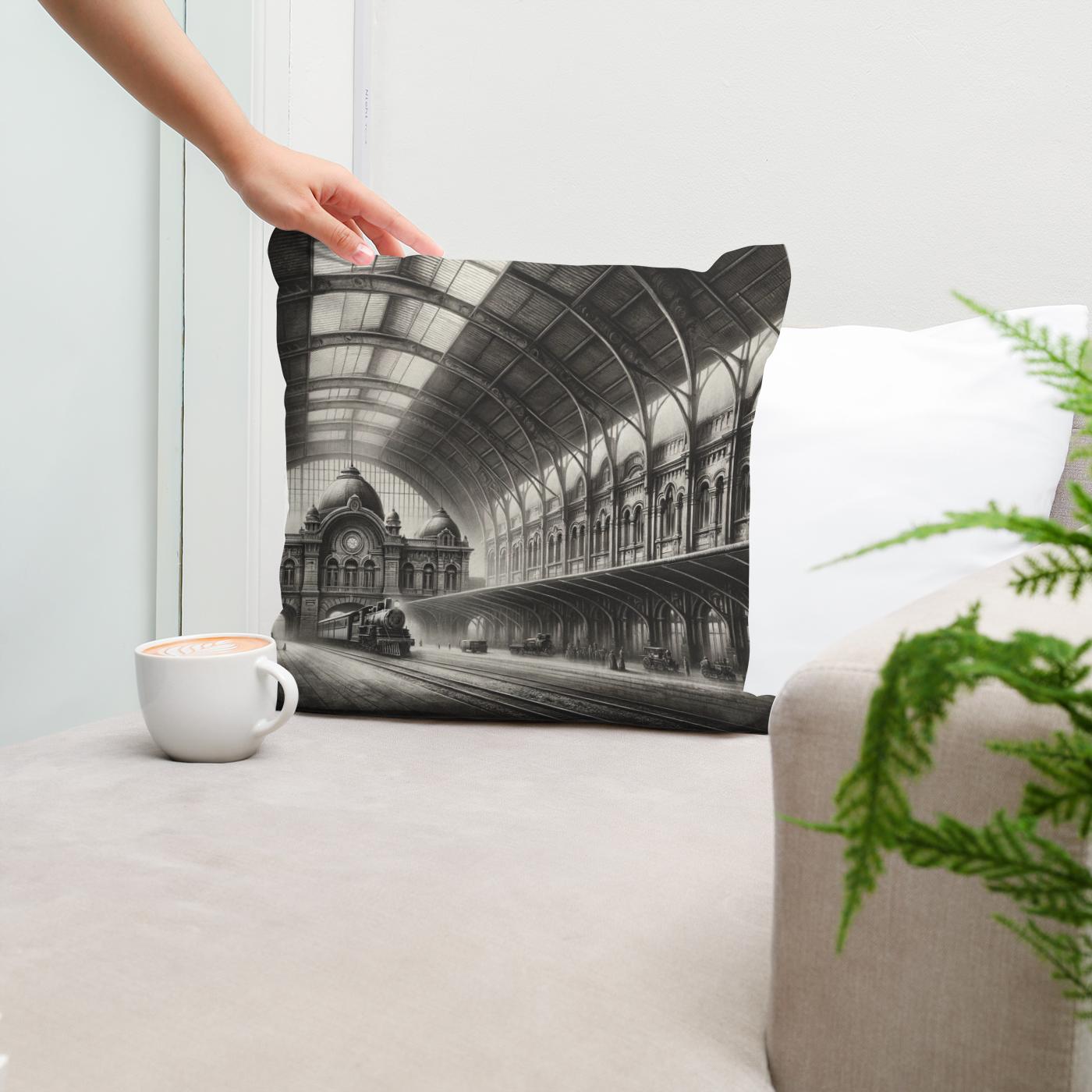 Timeless Departures Cotton Cushion