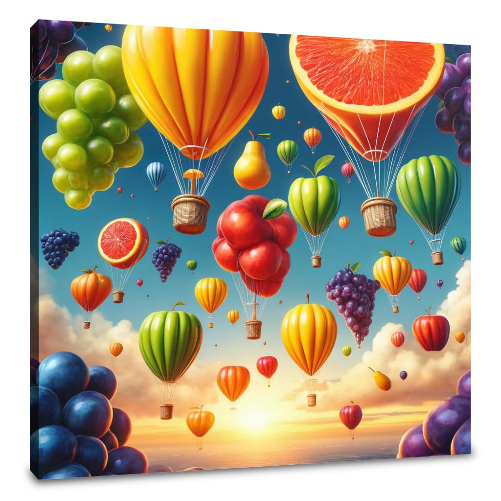 Fruit Balloon Festival Canvas