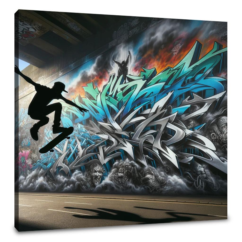 Skater's Silhouette Canvas