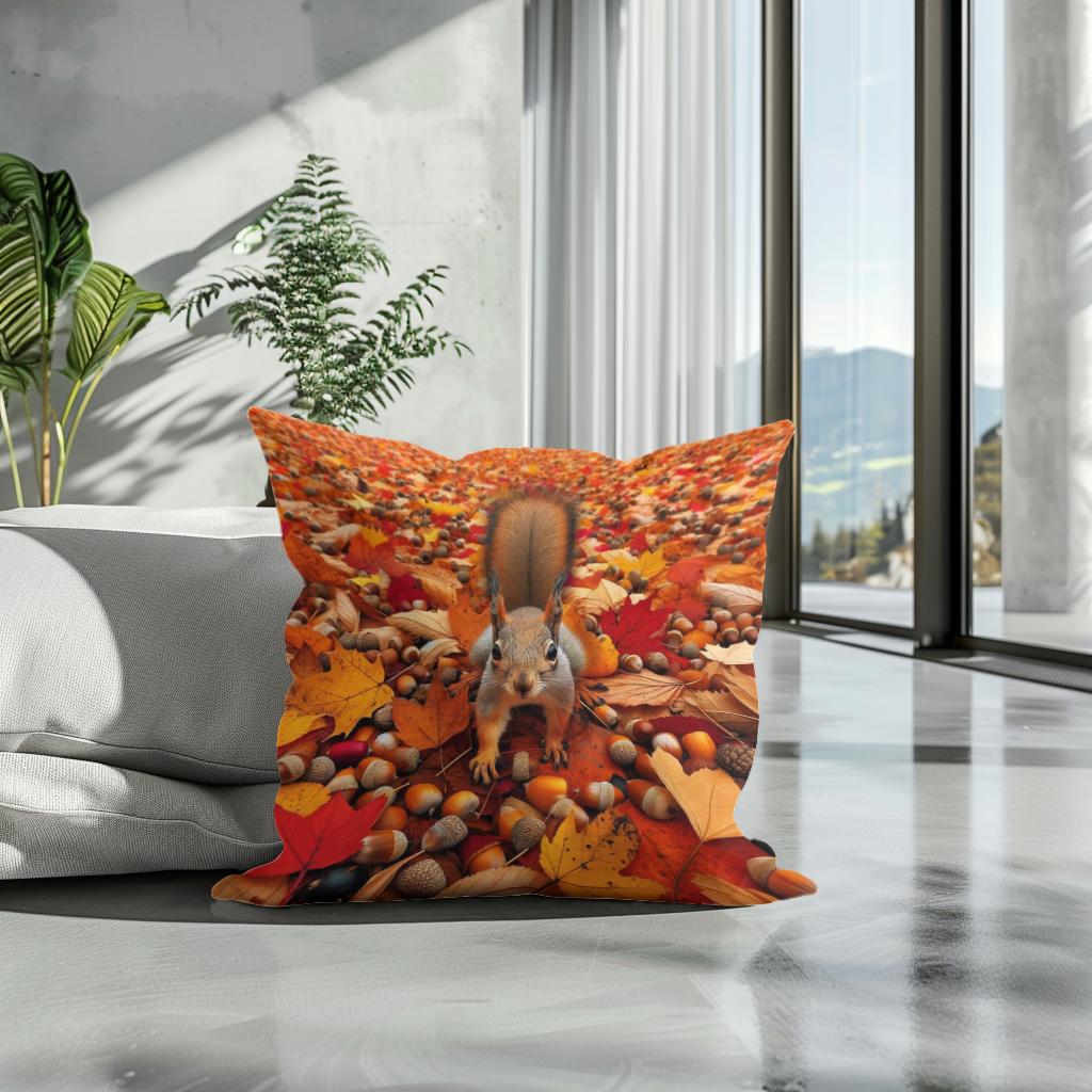 Autumn Forager Cotton Cushion