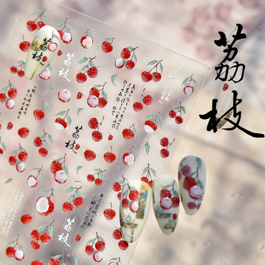 Hello Claws | Lychee Nail Deco Sticker