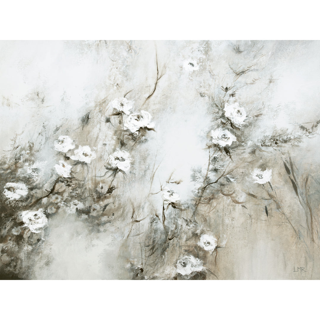 Wild Blooms Landscape Framed Printed Canvas
