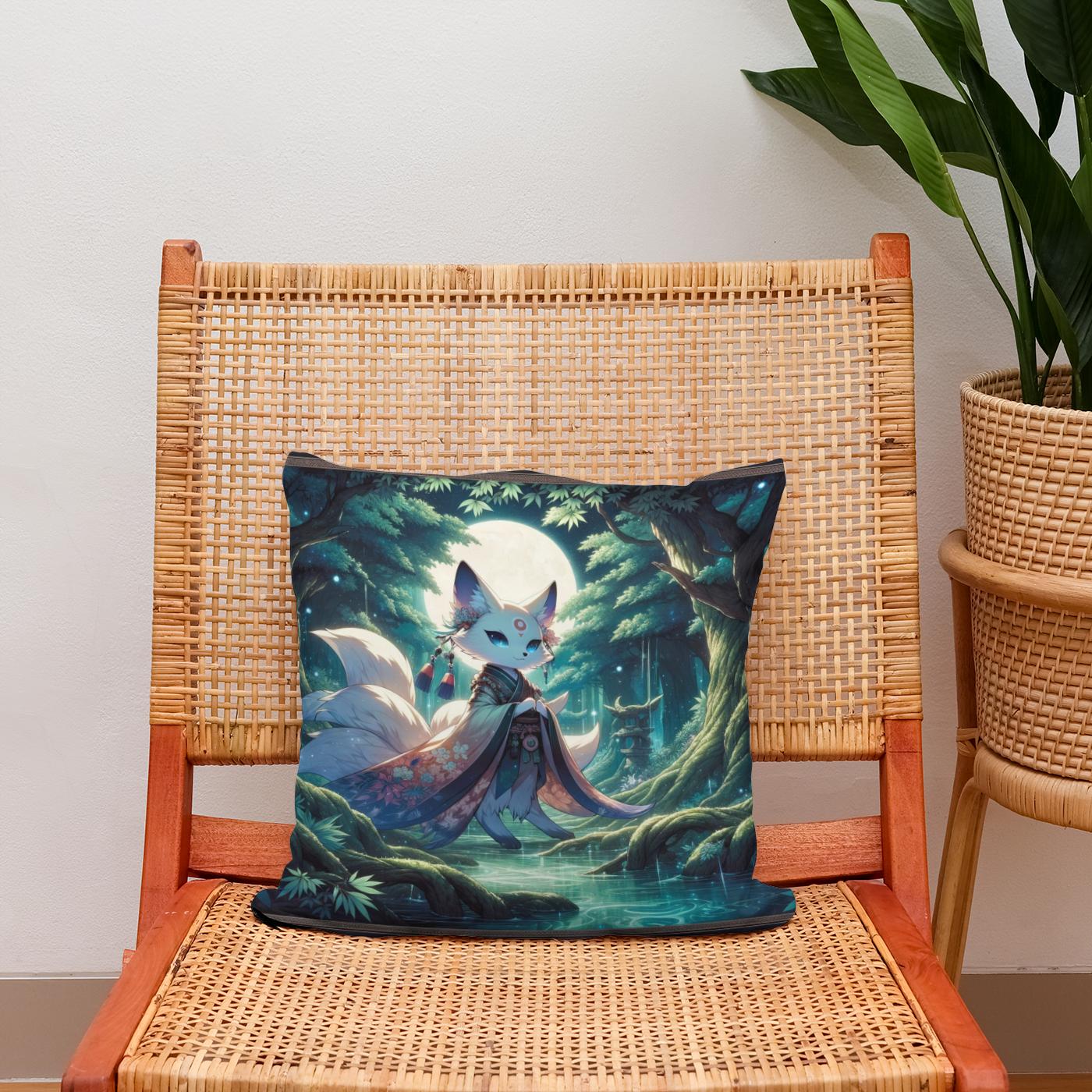 Mystical Moonlight Cotton Cushion