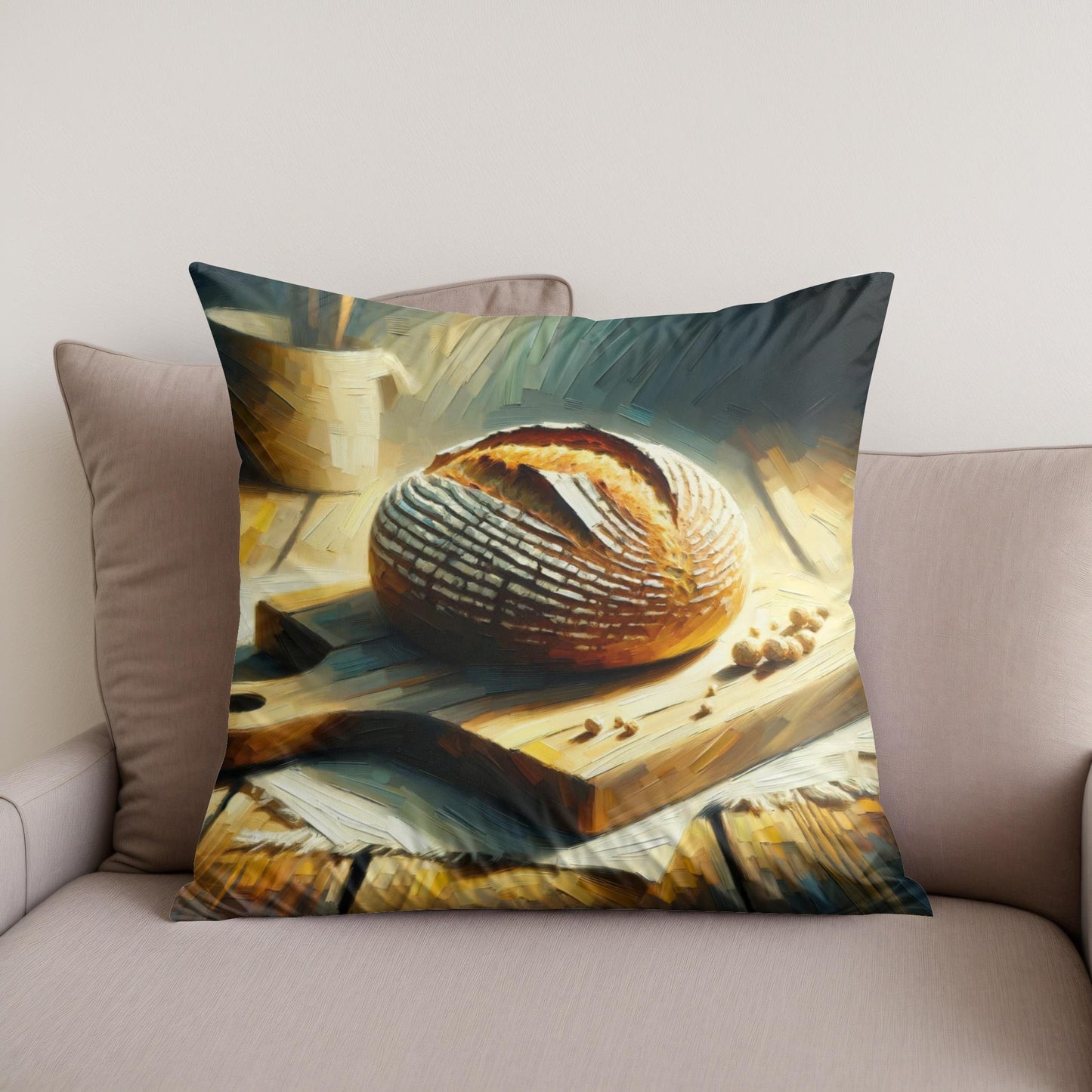 Golden Crust Cotton Cushion