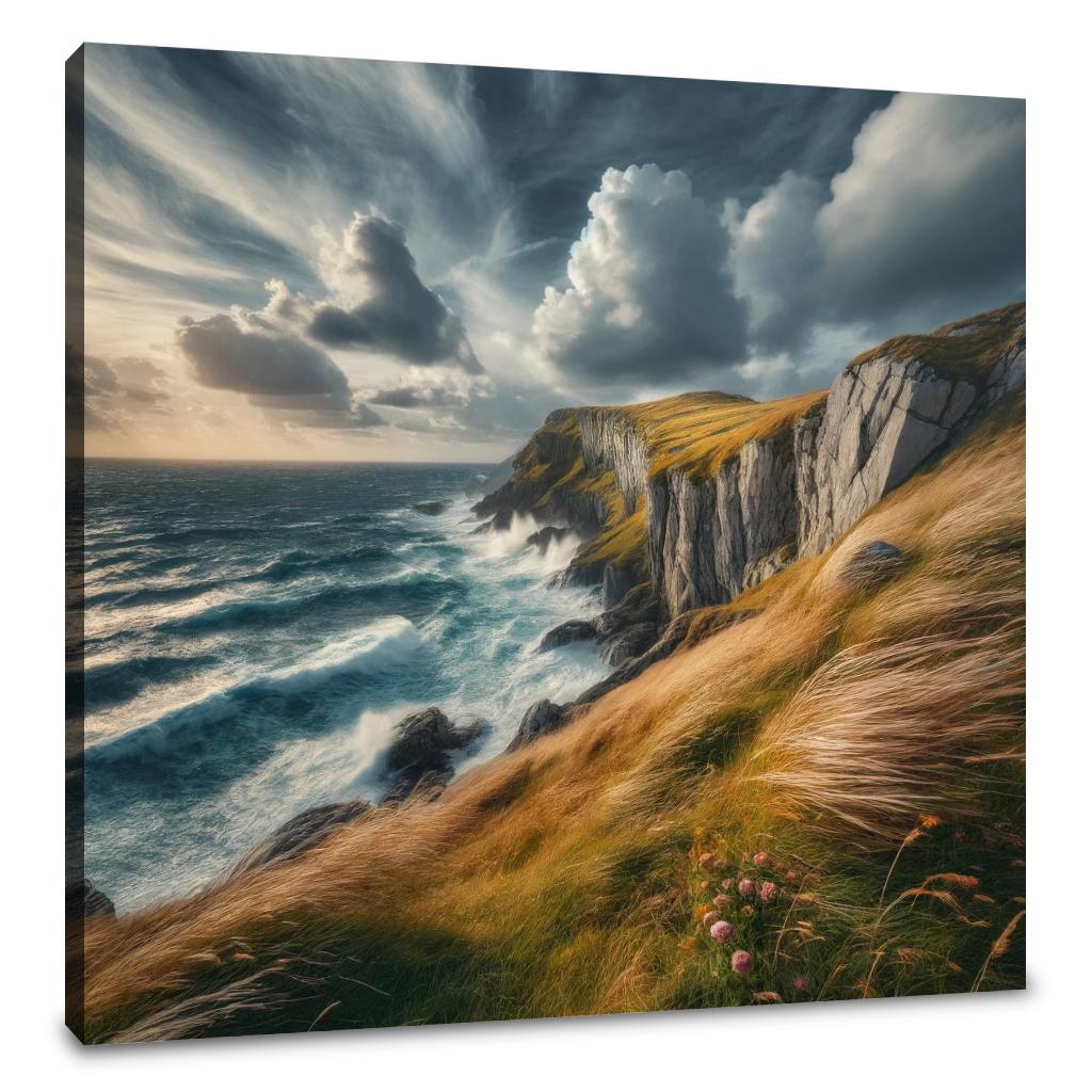 Windy Cliffside Canvas