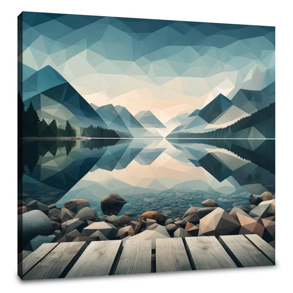 Tranquil Geometry Canvas