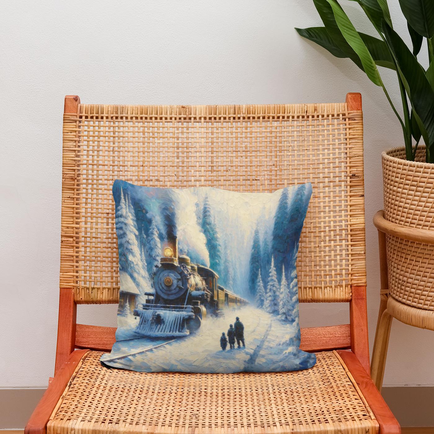 Winter Journey Wonder Cotton Cushion