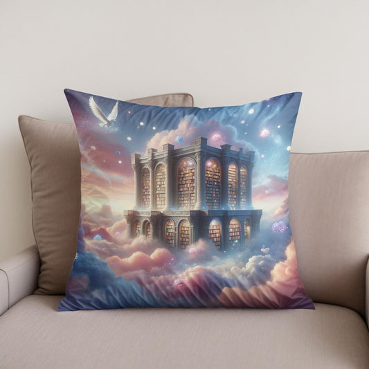 Celestial Library Cotton Cushion