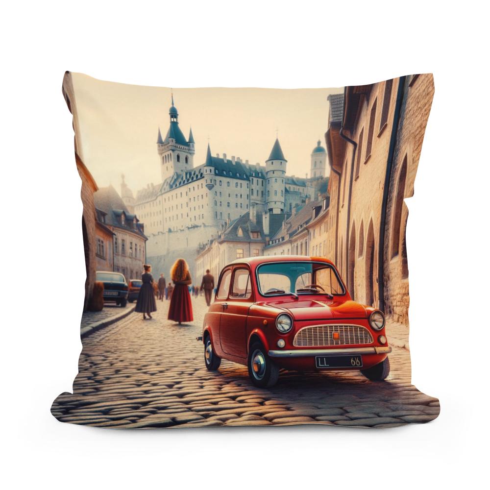 Timeless Streets Cotton Cushion