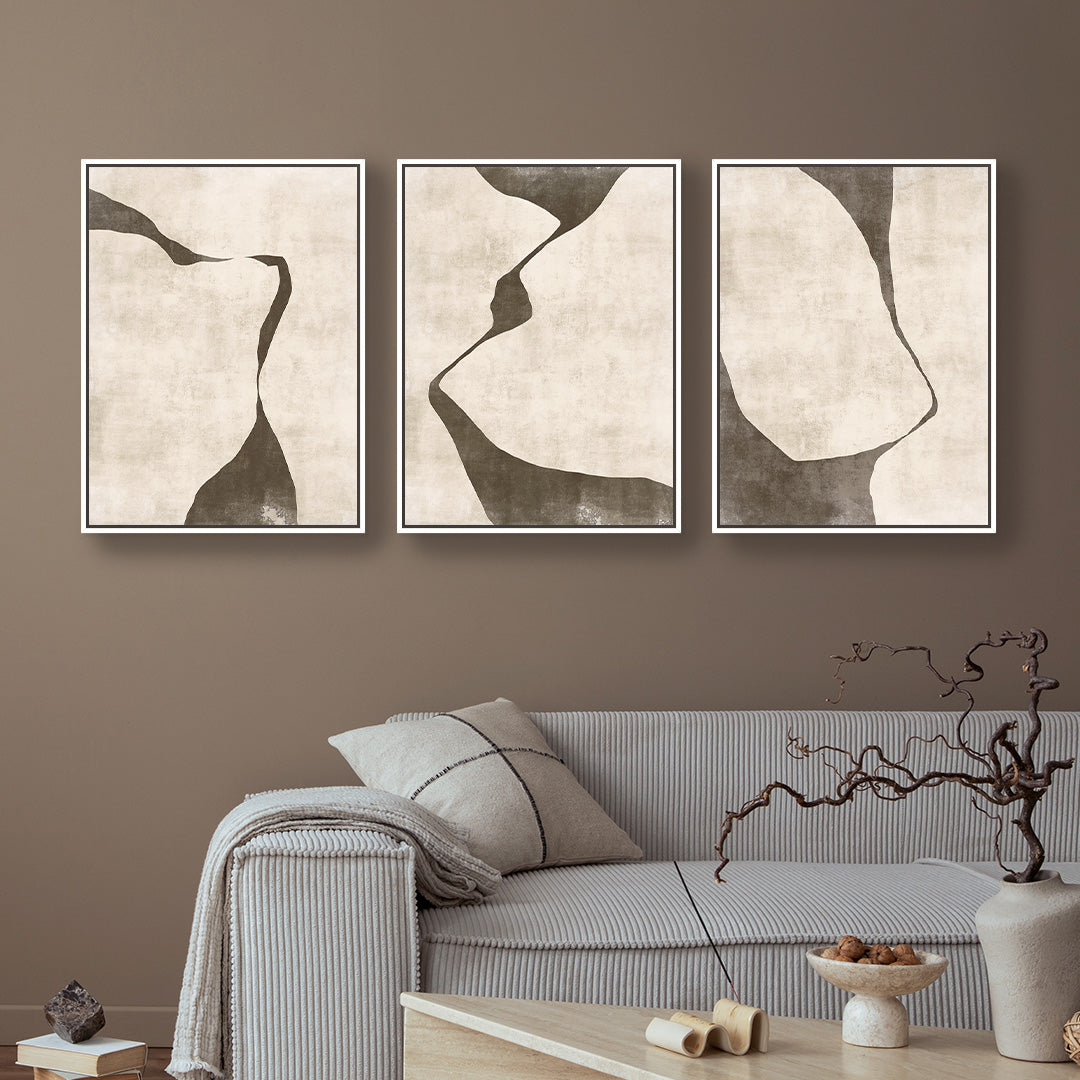 Gigi Portrait Framed Canvas Set of 3