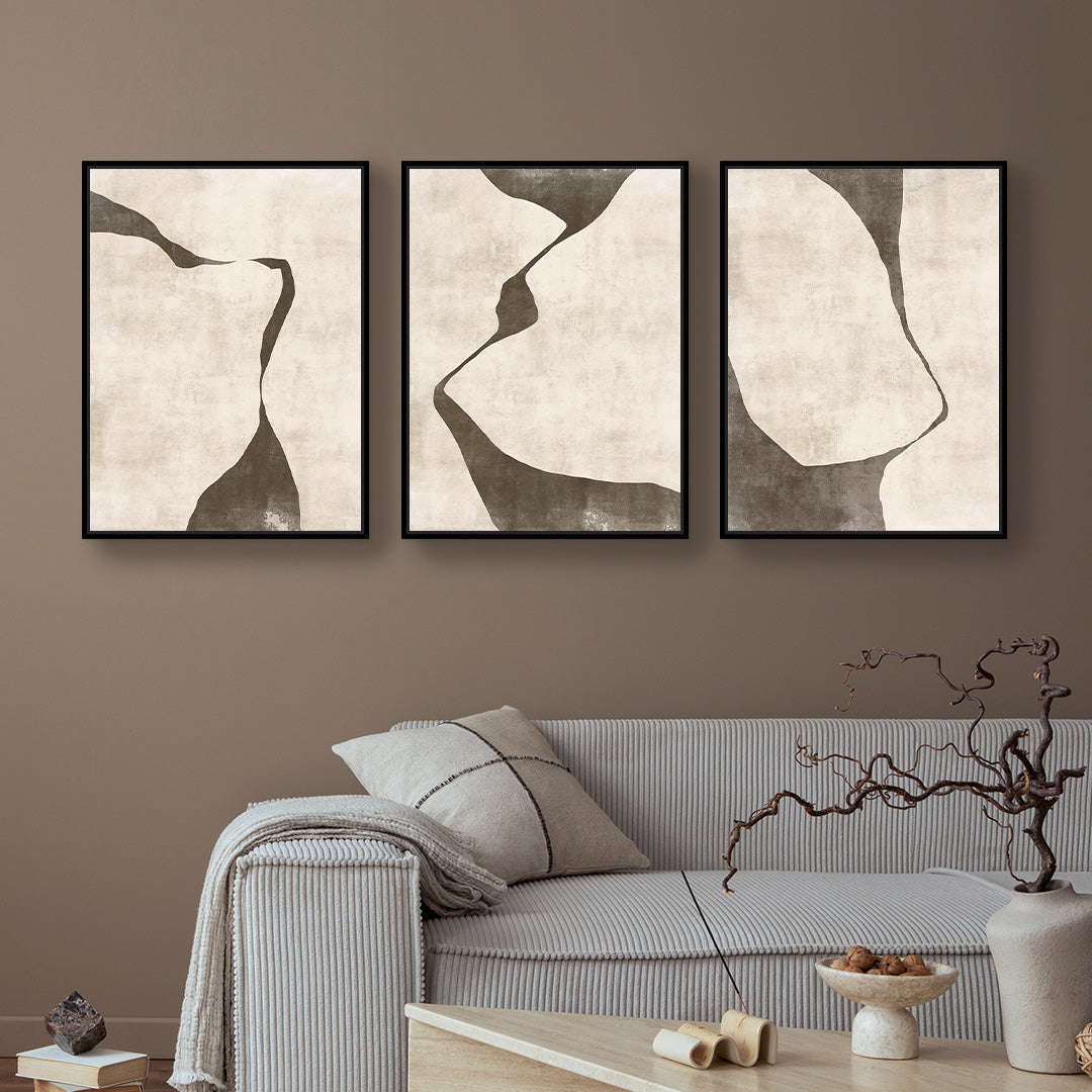 Gigi Portrait Framed Canvas Set of 3